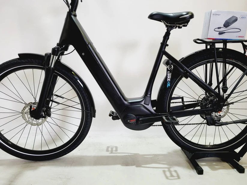 DEMO Trek Verve+ 3 Bosch Performance Line Middenmotor 545Wh! Lage instap Zwart 50cm