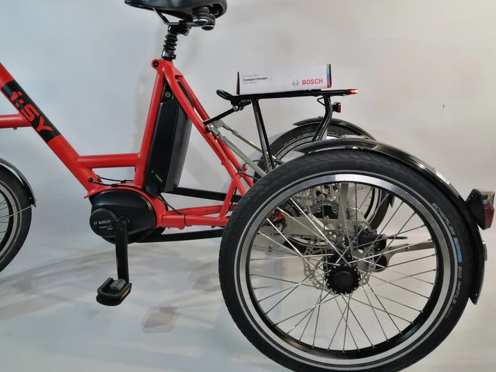 NIEUW i:SY B-01 Driewieler Bosch Actine Line Plus Middenmotor Rood