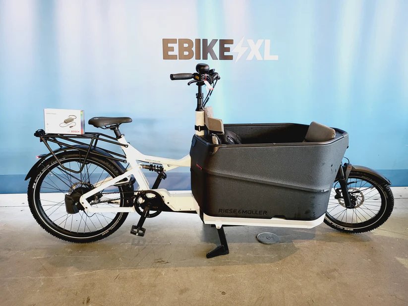 Riese & Müller Packster 70 Bosch Cargo Line Middenmotor bakfiets Wit