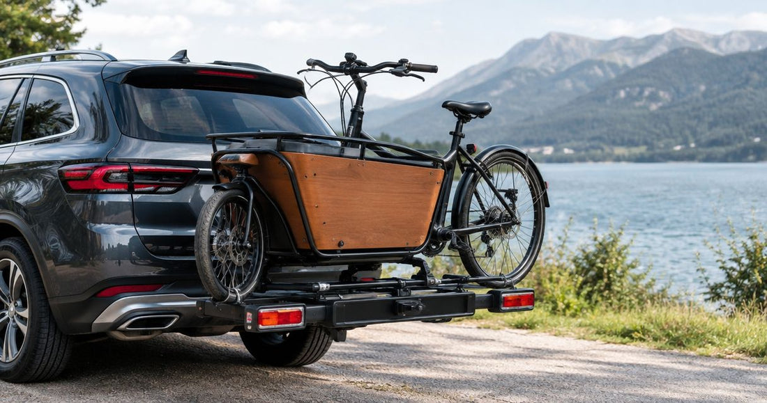 Past een elektrische bakfiets op een fietsendrager?
