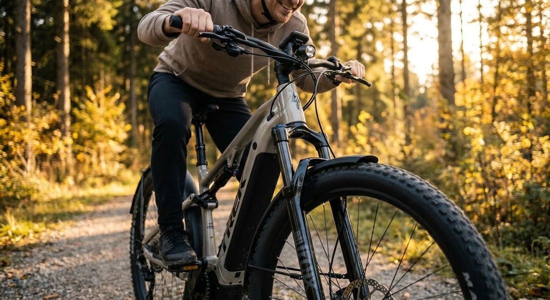 Elektrische fiets met vering voor extra rijcomfort