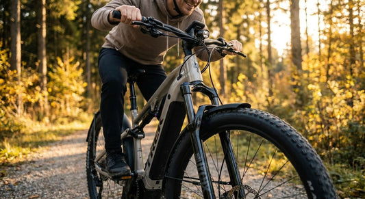 Elektrische fiets met vering voor extra rijcomfort