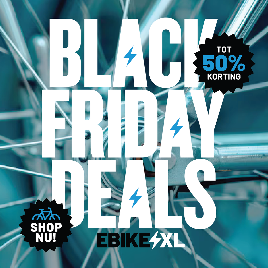 Black Friday & Cyber Monday actie bij eBikeXL: Power Deals, hoge kortingen en leuke dadeaus!