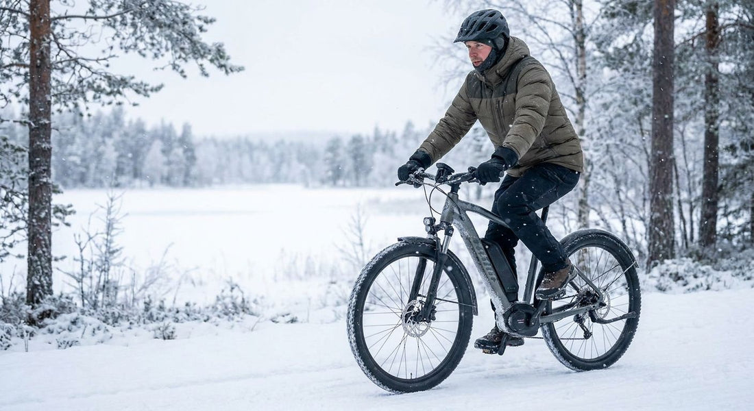 Elektrische fiets in winter rijden