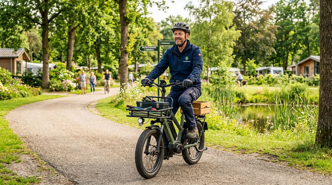 Elektrische fiets voor parkbeheerders op recreatieparken