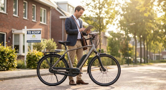 Elektrische fiets voor makelaars die woningen bezoeken