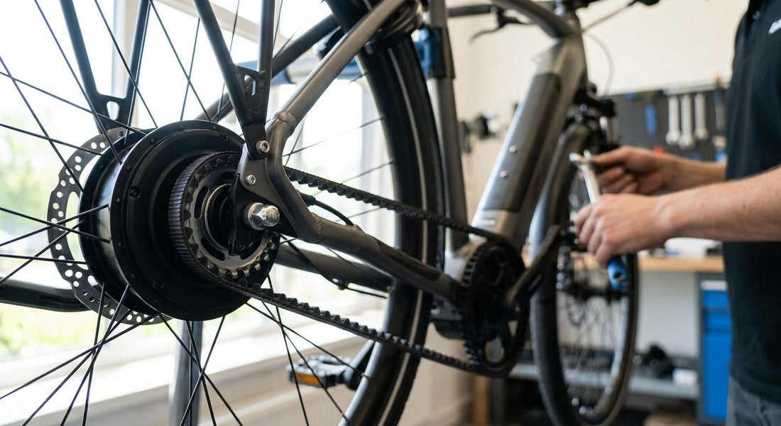 Elektrische fiets met riemaandrijving: minder onderhoud