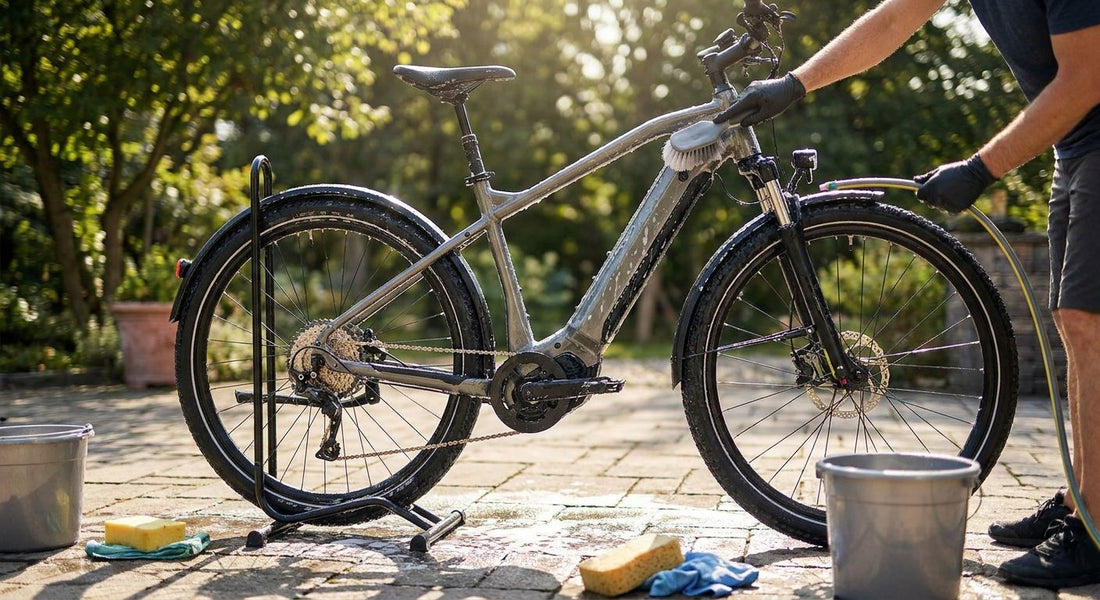 Elektrische fiets schoonmaken