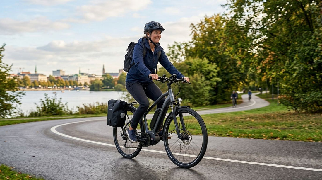 Hybride elektrische fiets voor forensen en recreatief fietsen