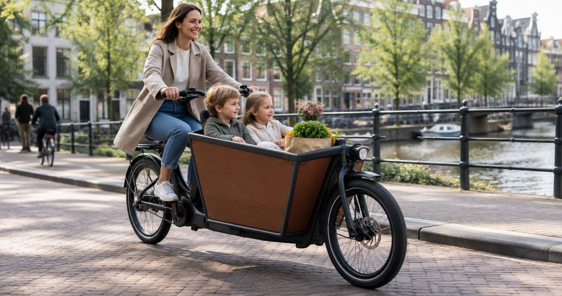 Hoeveel kost een elektrische bakfiets leasen per maand?