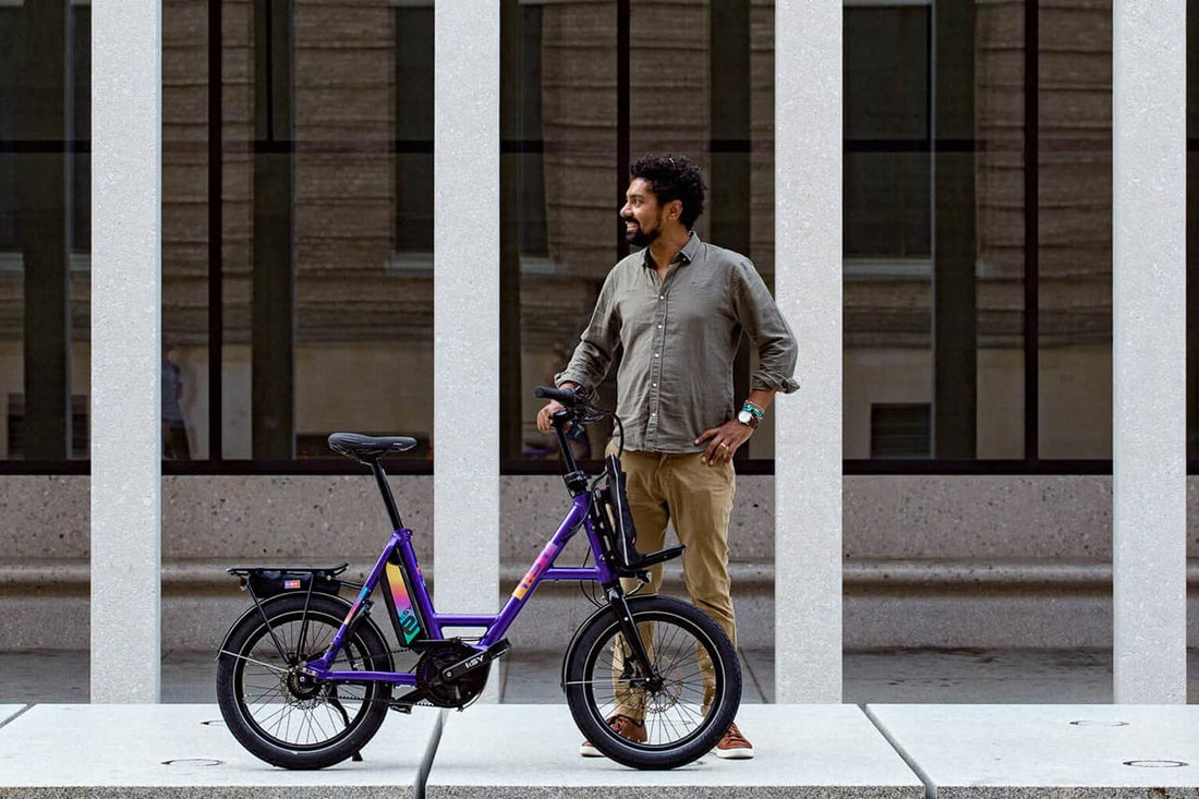 Compacte e-bike of vouwfiets OV combinatie trein