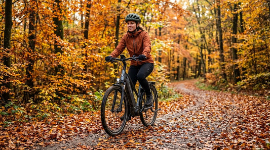 Elektrische fiets in de herfst: veilig rijden bij gladde bladeren