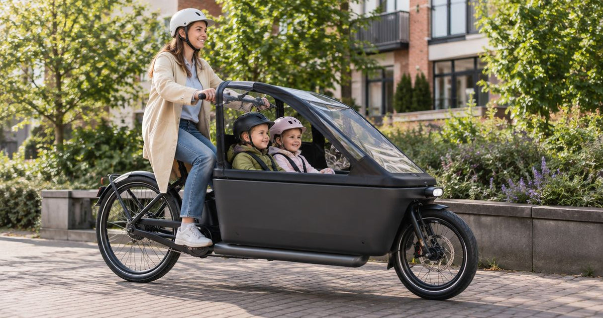 Beste elektrische bakfietsen voor twee kinderen in 2026