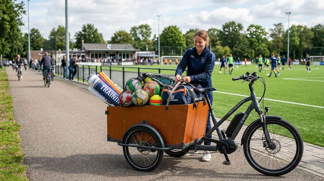 Elektrische bakfiets voor sportclubs en materiaalvervoer