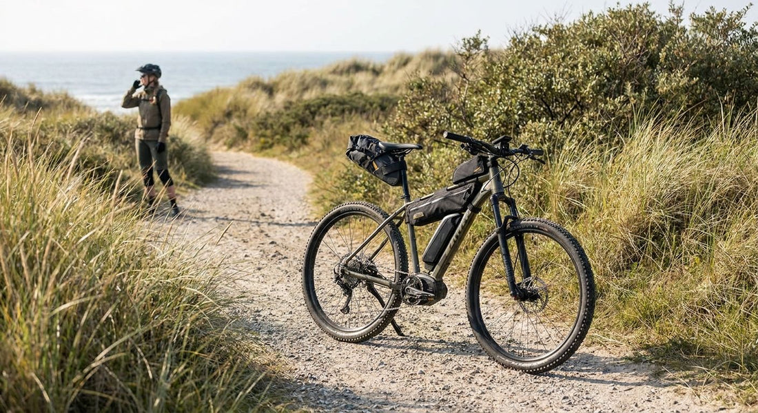 Elektrische fiets voor grindpaden en tochten in de duinen