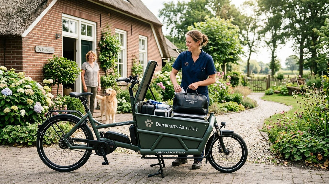 Elektrische fiets voor dierenartsen en huisbezoeken