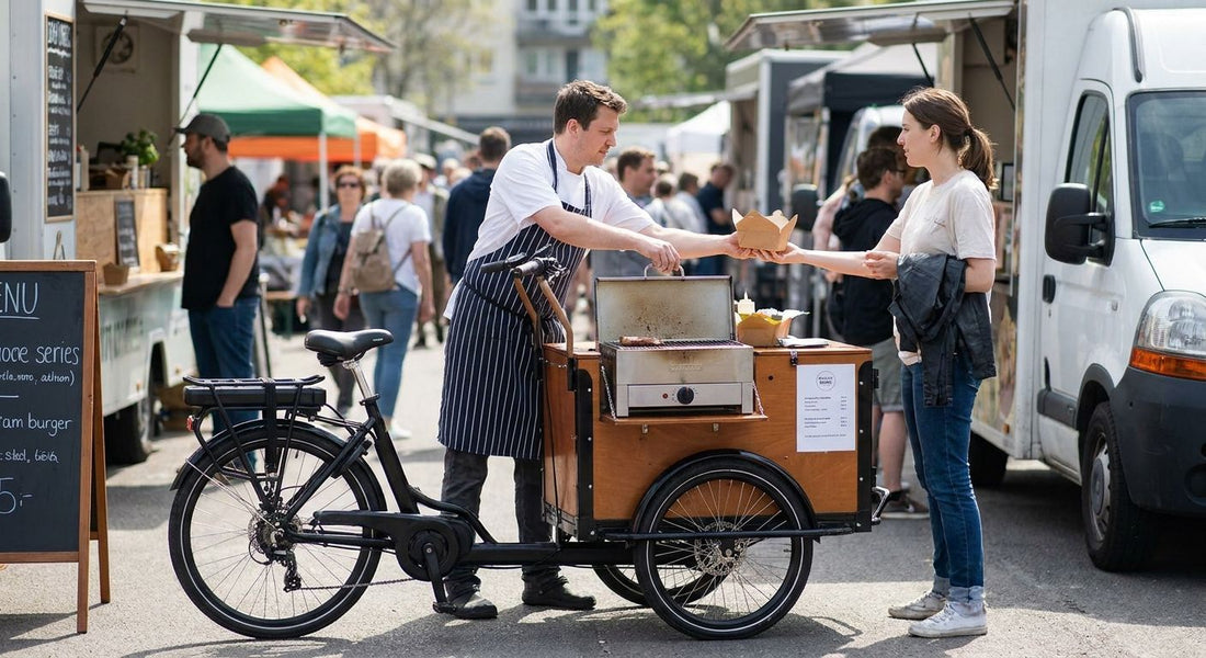 Elektrische bakfiets voor cateraars en foodtruckondernemers