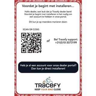 Tracify GPS tracker inc. inbouwen