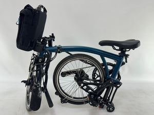 DEMO Brompton Electric Compact Vouwfiets Blauw 20
