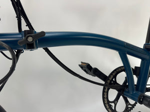 DEMO Brompton Electric Compact Vouwfiets Blauw 20
