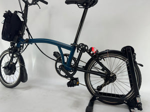 DEMO Brompton Electric Compact Vouwfiets Blauw 20