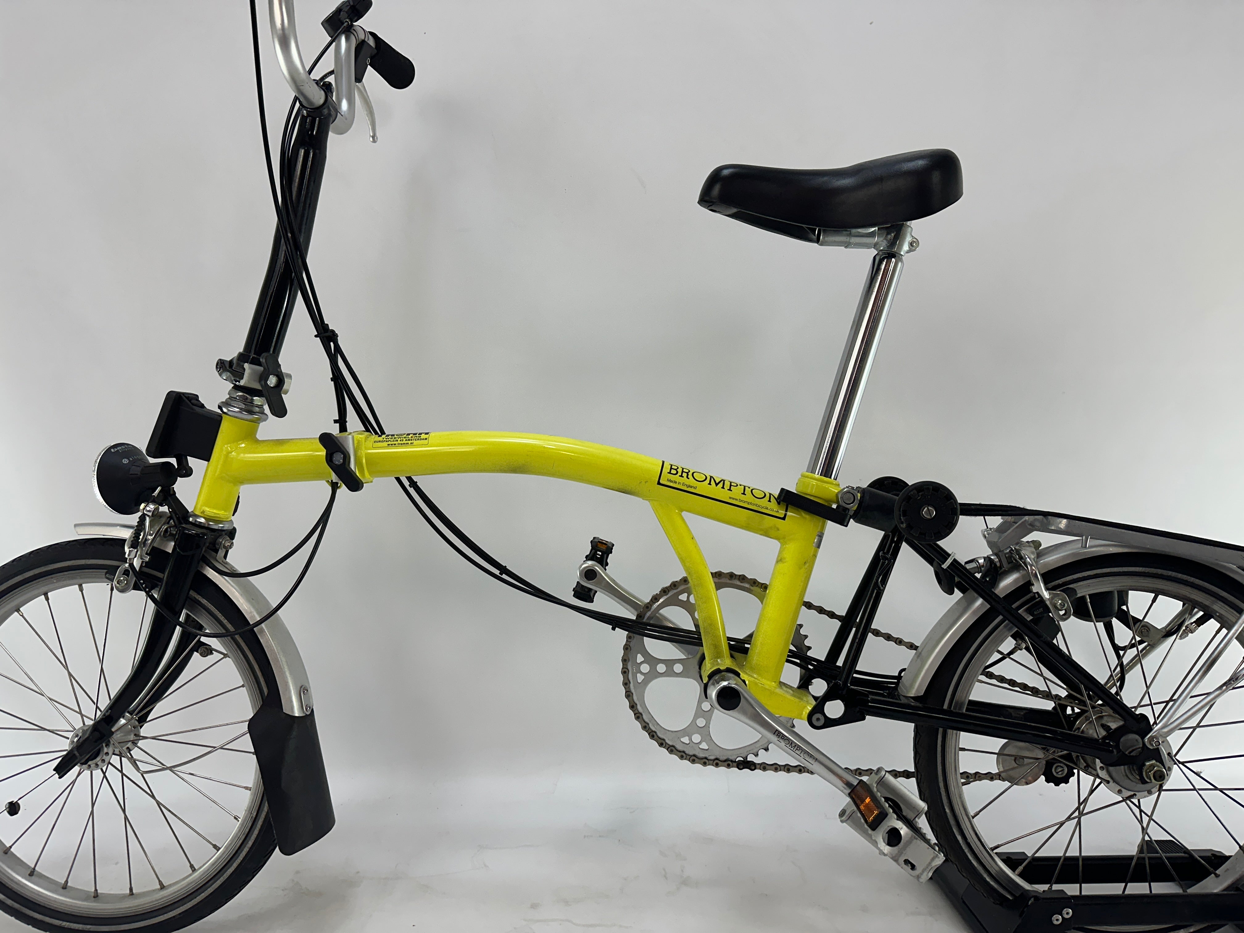 Brompton Compact Vouwfiets Geel 20