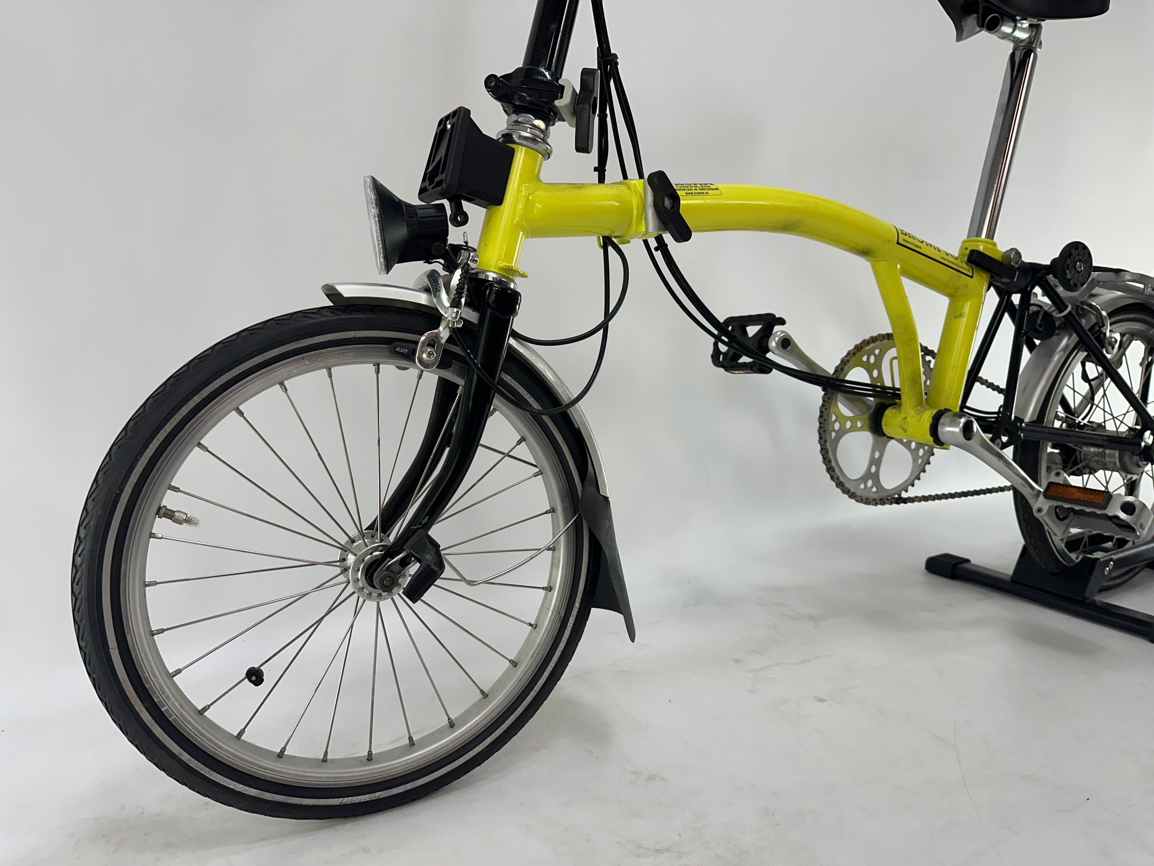Brompton Compact Vouwfiets Geel 20