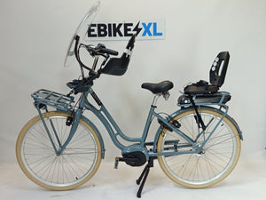NIEUW! Frappé e-City Comfort Bosch Active Line Plus Middenmotor Zwart Mat Transportfiets M