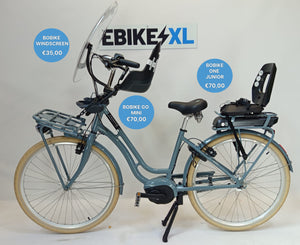 NIEUW! Frappé e-City Comfort Bosch Active Line Plus Middenmotor Stormy Sea Transportfiets S
