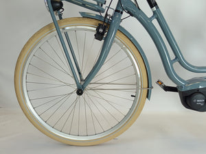 NIEUW! Frappé e-City Comfort Bosch Active Line Plus Middenmotor Stormy Sea Transportfiets M