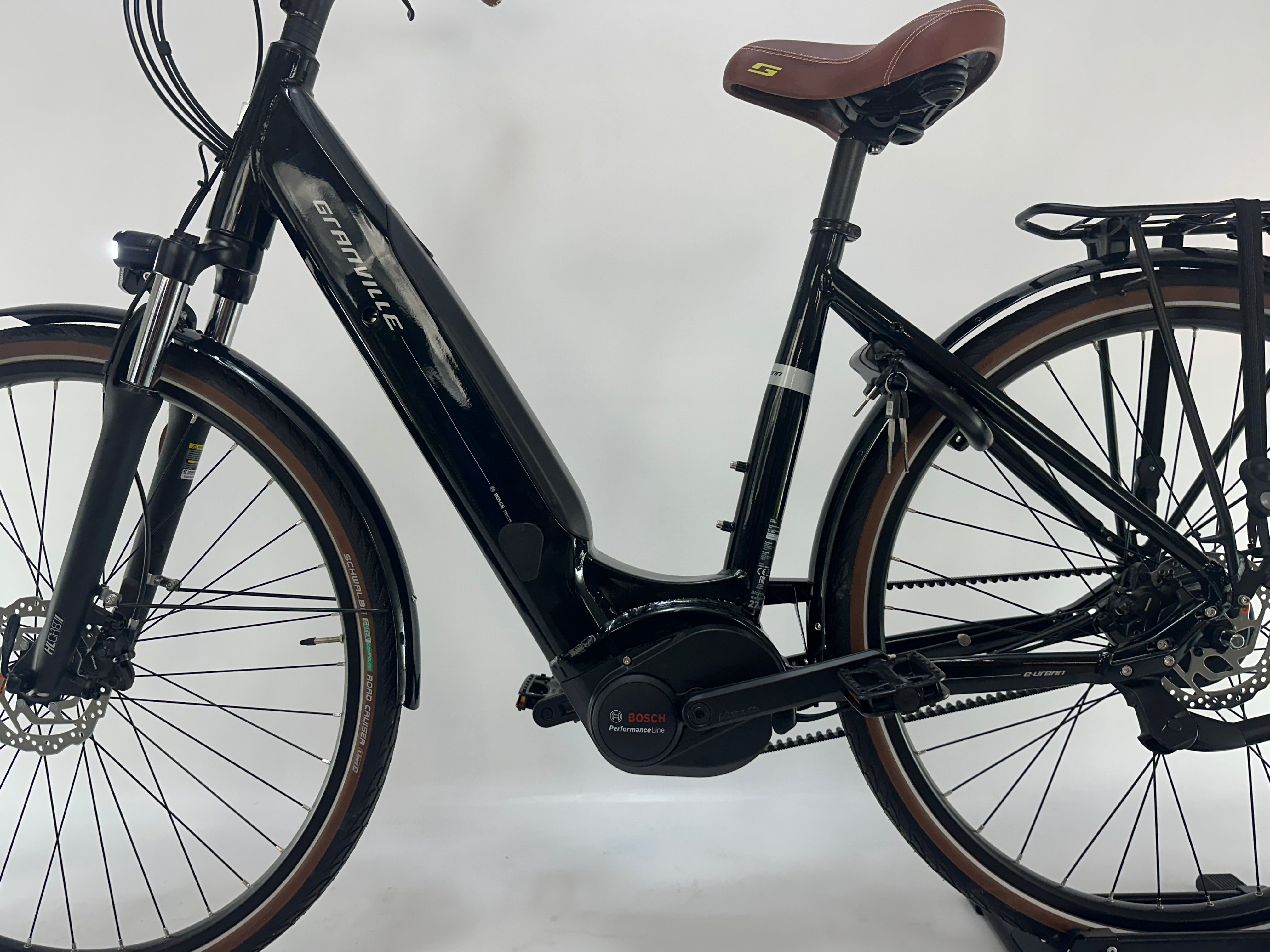 NIEUW! Granville e-Urban N2 Bosch Performance Line Middenmotor 500Wh Belt-Drive met Enviolo! Donker groen