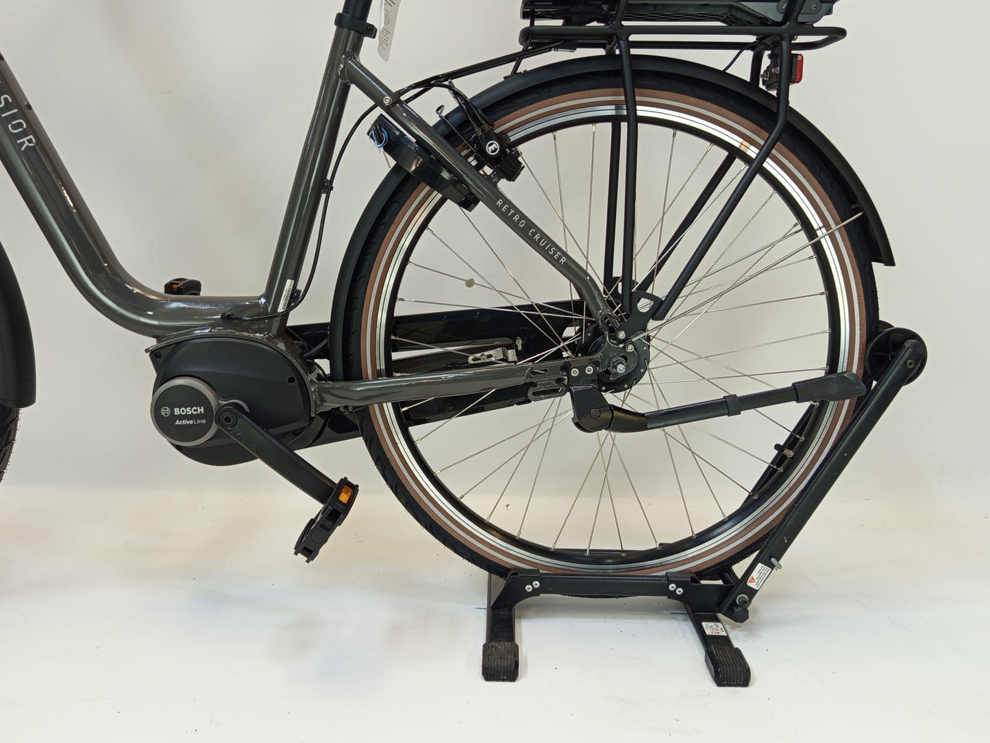 NIEUW! Excelsior Retro Cruiser Bosch Active Line Middenmotor Grijs
