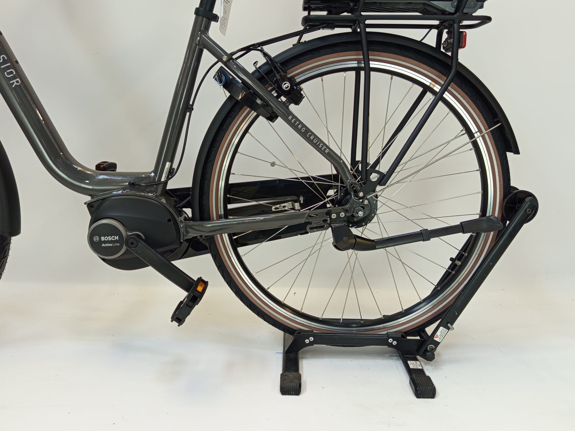 NIEUW! Excelsior Retro Cruiser Bosch Active Line Middenmotor Grijs