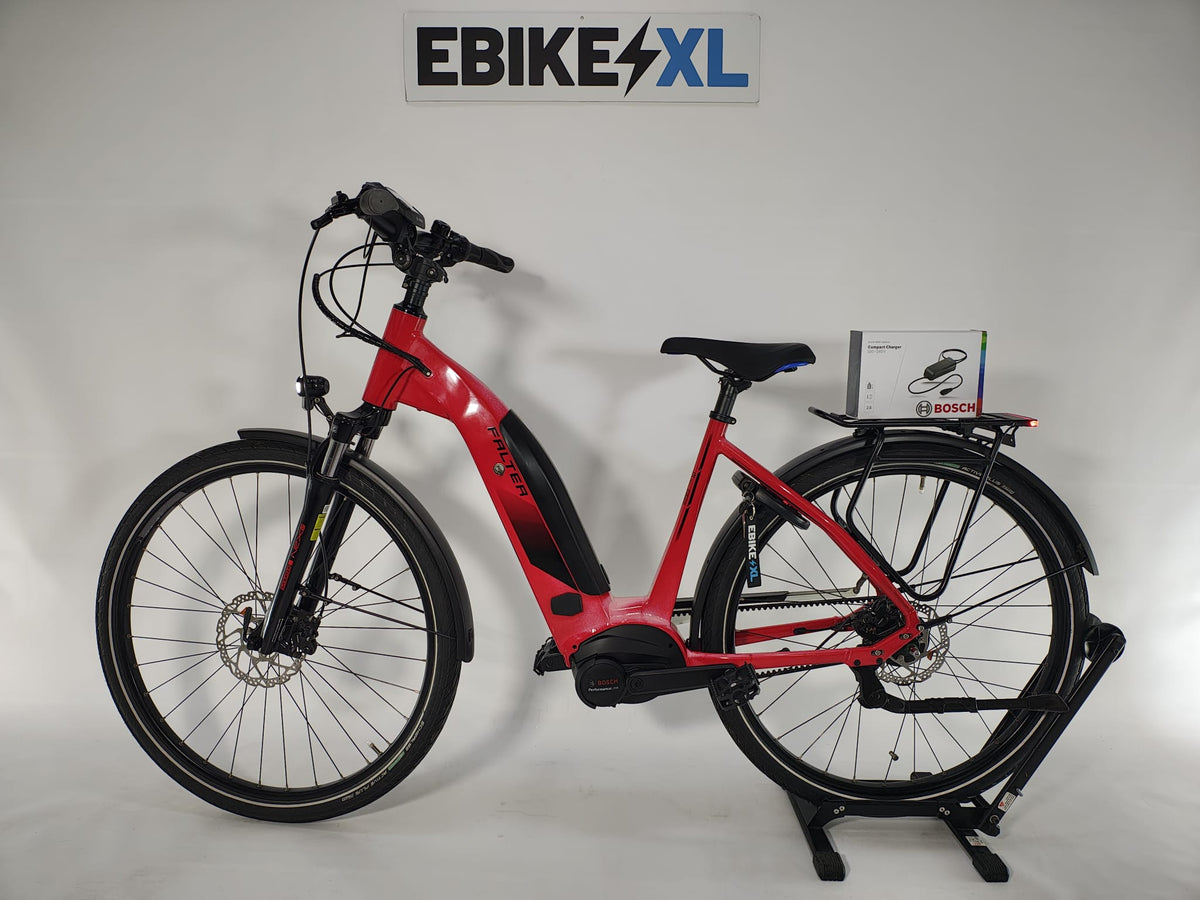 Falter e 9.5 Bosch Performance Line Middenmotor 500Wh Belt-Drive, elektrische fiets, zijaanzicht