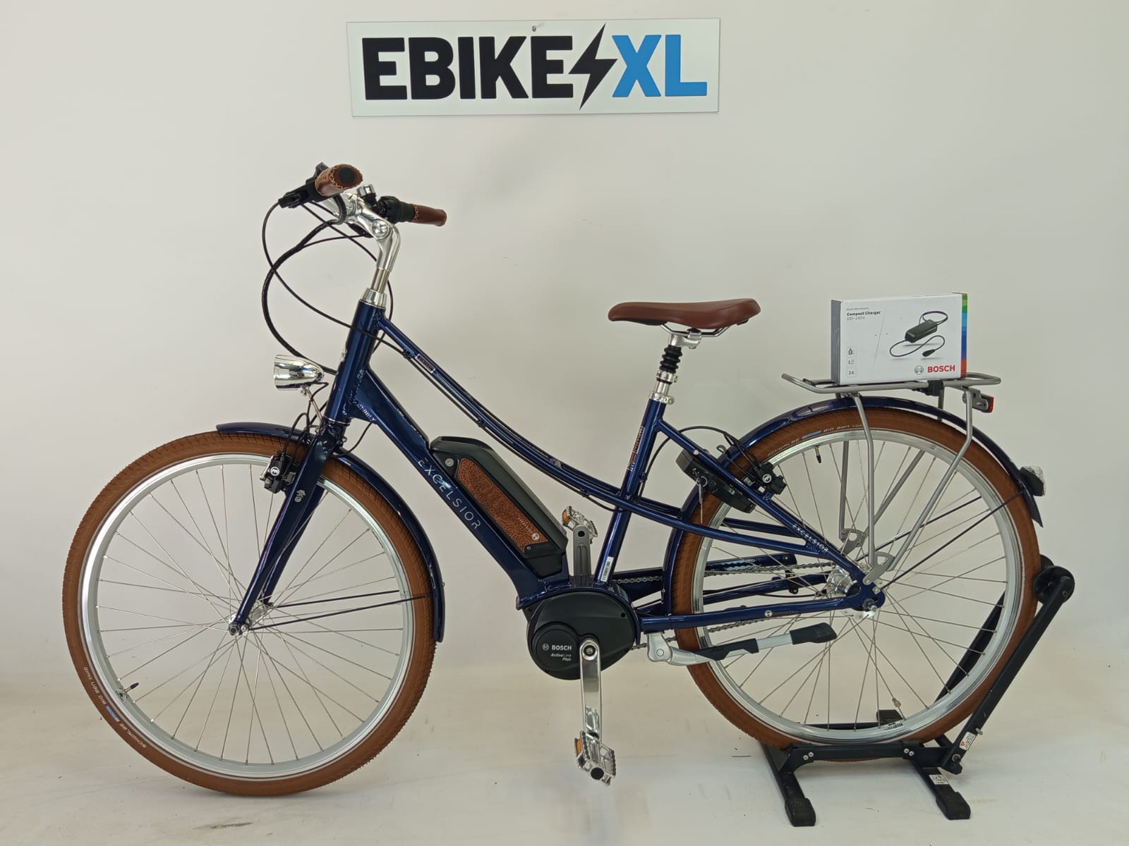 NIEUW! Excelsior Vintage DA Bosch Active Line Plus Middenmotor Blauw