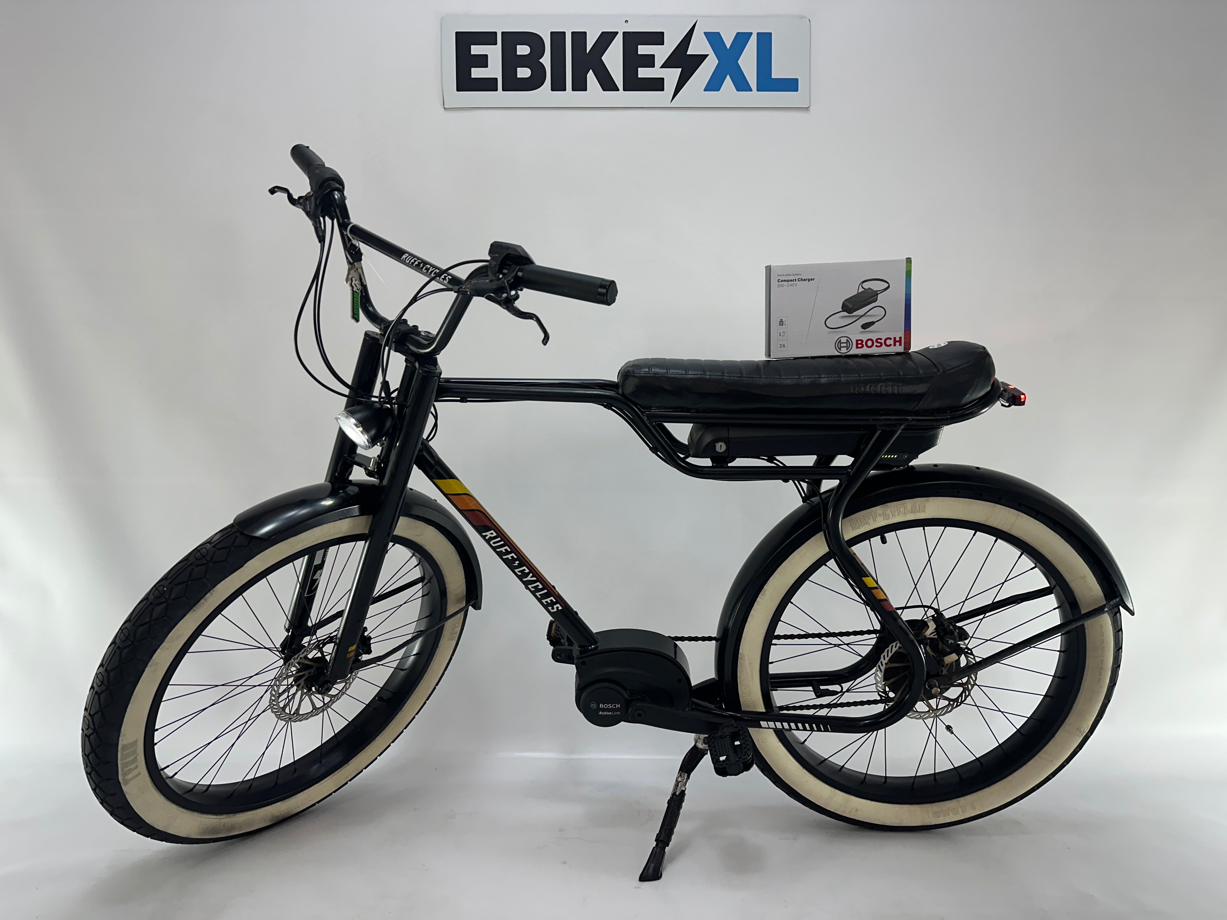 Ruff Cycles Biggie Pedelec Bosch Active Line Middenmotor 500Wh Fatbike