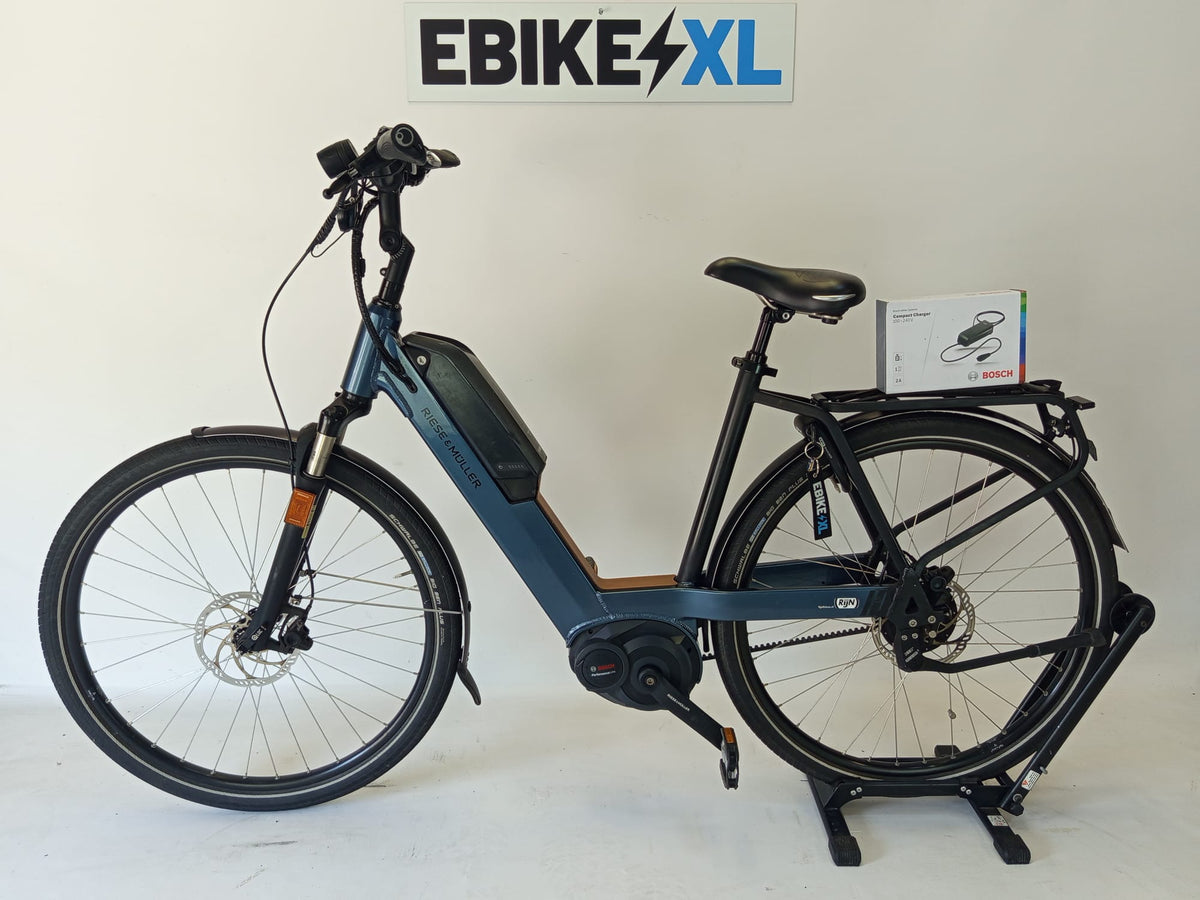 Riese & Muller Nevo Bosch Performance Line Middenmotor Belt-Drive, elektrische fiets, zijaanzicht