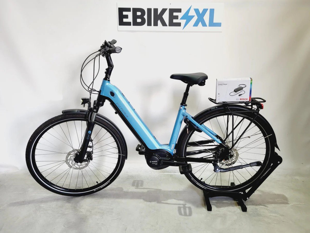 VICTORIA E-Trekking 11.3 Bosch Active Line Plus Mi Lage instap Lichtblauw 40cm 28 Inch 2022