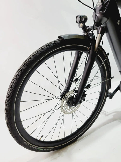 Brinckers Granville Bosch Active Line Plus Middenmotor Donkergrijs, elektrische fiets, linkerzijde