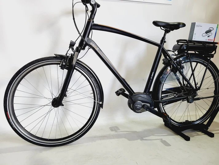 Dutch ID Cruise Bosch Active Line Middenmotor Heren Zwart 59cm L