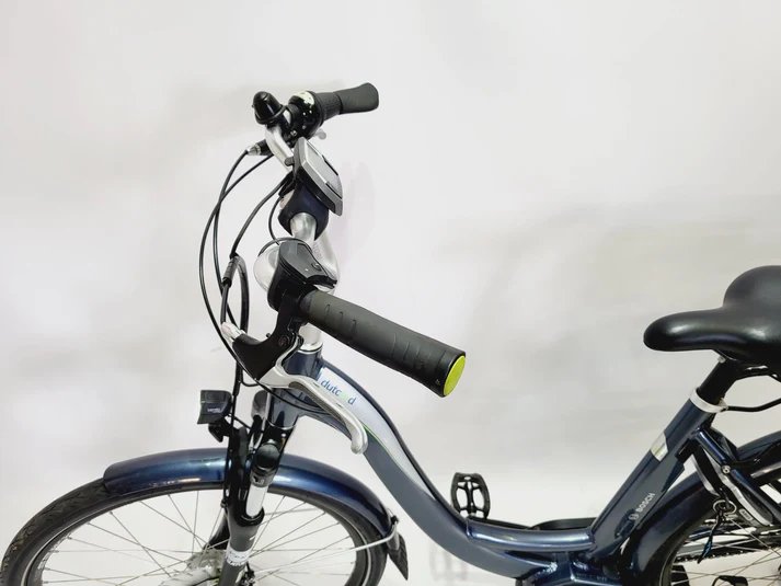 Dutch ID Tour N8 Bosch Classic Line Middenmotor 26 inch Lage instap Grijs / Blauw 49cm S