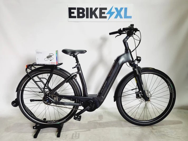 Flyer Gotour 6 Bosch Active Line Plus Middenmotor Lage instap Donkergrijs 50cm M