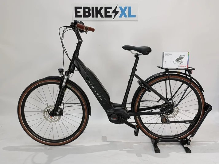 Granville E-Urban Bosch Performance Line M Lage instap Zwart, elektrische fiets, zijaanzicht