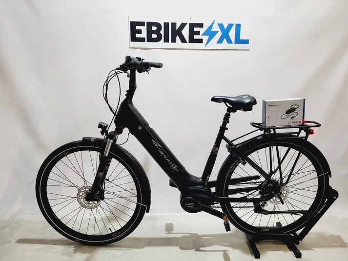 Granville E-Excellence 40 Bosch Active Line Plus Middenmotor Lage instap Zwart, elektrische fiets, zijaanzicht