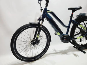DEMO Haibike Trekking 5 Bosch Performance Line Middenmotor Mixed Blauw / geel 47cm S