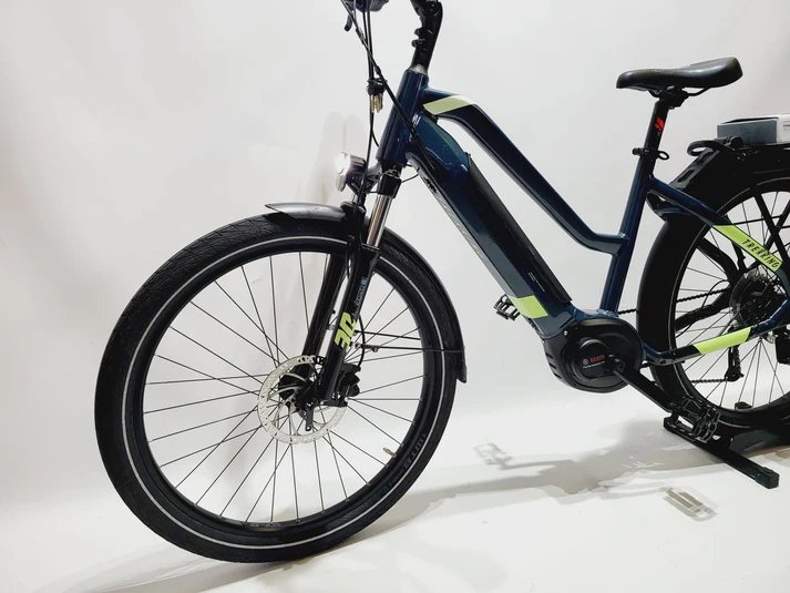 DEMO Haibike Trekking 5 Bosch Performance Line Middenmotor Mixed Blauw / geel 47cm S
