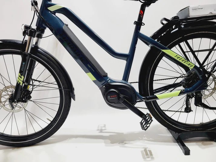DEMO Haibike Trekking 5 Bosch Performance Line Middenmotor Mixed Blauw / geel 47cm S