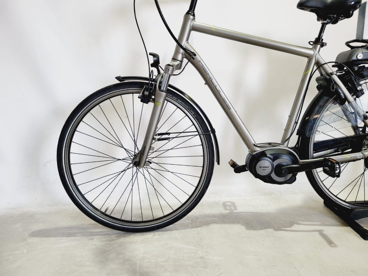 Hercules Montfoort F7 Bosch Active Line Middenmotor Heren Grijs 58cm L