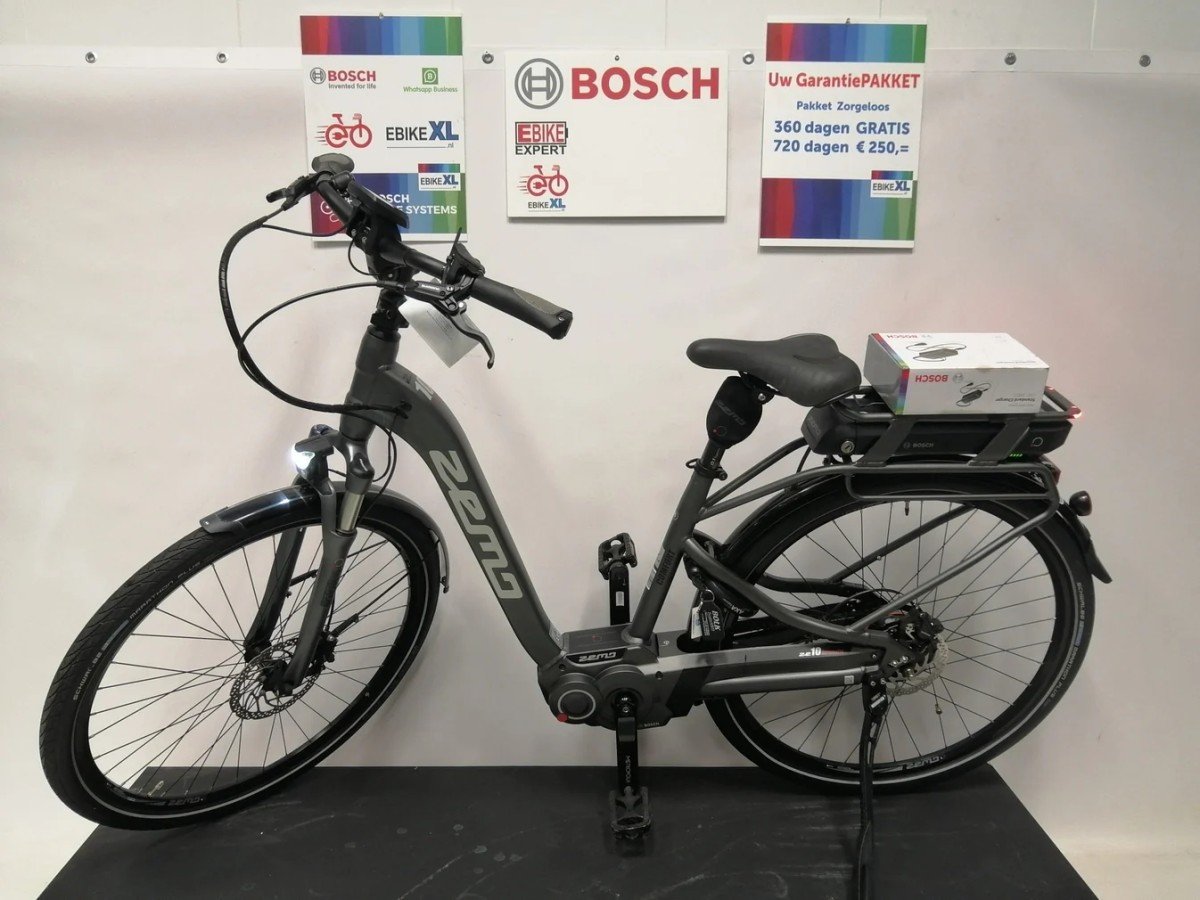 Zemo ZE 10 Nuvinci Harmony Bosch Perf Line Middenmotor Lage instap Zilver, elektrische fiets, zijaanzicht