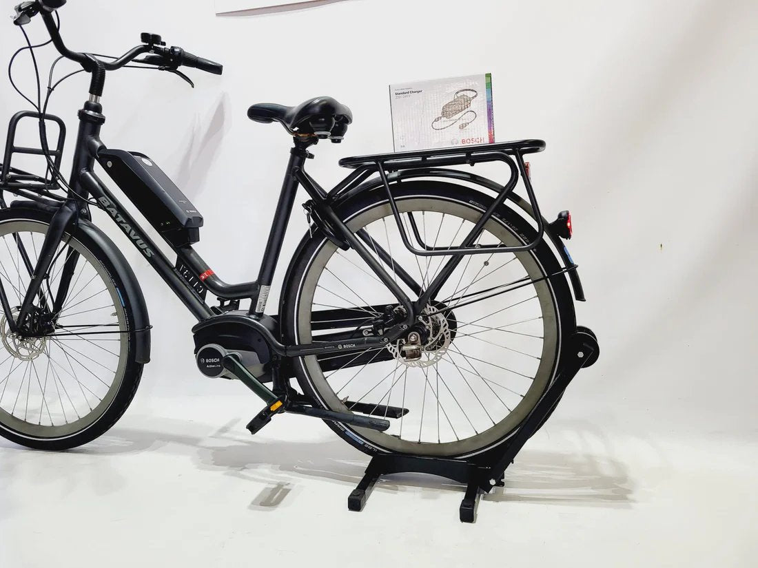 Batavus Quip E-Go EXT Bosch Active Line Middenmotor Transp Lage instap Zwart 55cm M